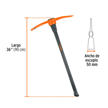 Pico Peruano 5 lb con mango fibra de vidrio TRUPER - Imagen 2