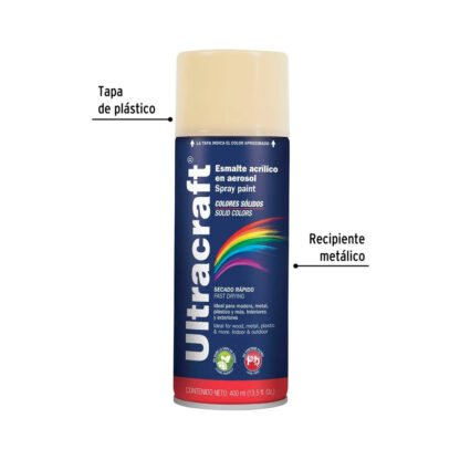 Pintura en aerosol color MARFIL, Ultracraft - Imagen 2