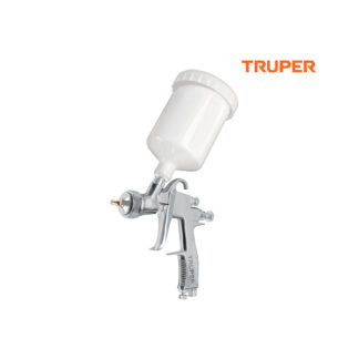 Pistola de aire de gravedad LVLP para pintar, vaso plástico 500 ml, 1.4 mm TRUPER
