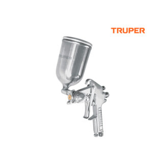 Pistola de aire de gravedad LVMP para pintar, vaso aluminio 400 ml, 1.7 mm TRUPER