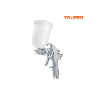 Pistola de aire de gravedad LVMP para pintar, vaso plástico 400 ml, 1.7 mm TRUPER