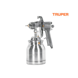 Pistola de aire para pintar de succión HVHP vaso aluminio, 1.8 mm TRUPER