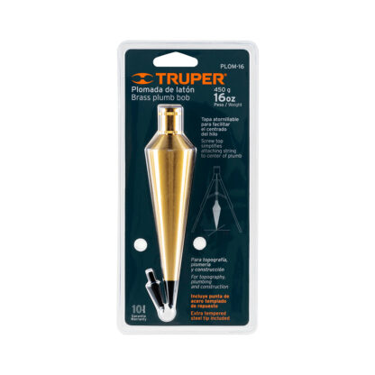 Plomada de latón 16 oz TRUPER - Imagen 3