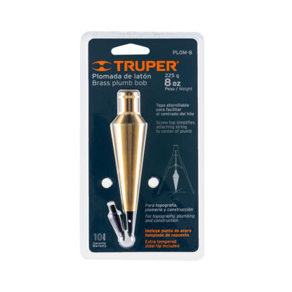 Plomada de latón 8 oz TRUPER - Imagen 3