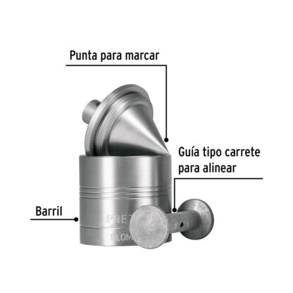 Plomada metálica de 675 g con centro PRETUL - Imagen 2