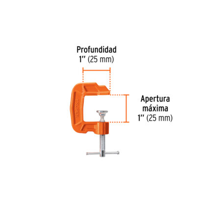 Prensa 1" de hierro dúctil para carpintería TRUPER - Imagen 2