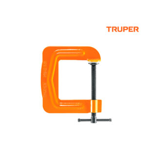 Prensa 2 1/2" troquelada de acero TRUPER