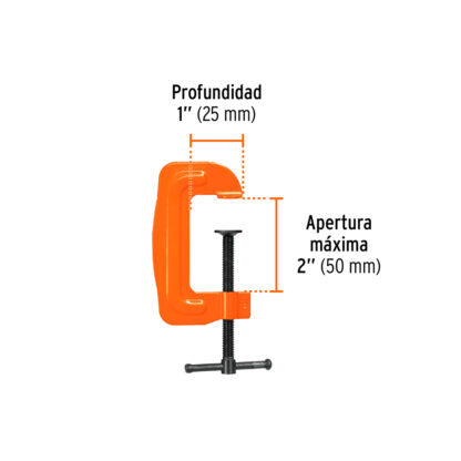 Prensa 2" troquelada de acero TRUPER - Imagen 2