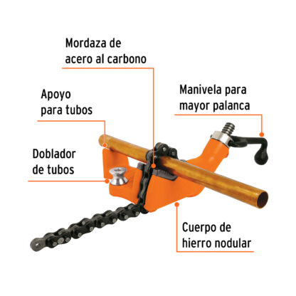 Prensa de cadena para tubo 2 1/2" TRUPER - Imagen 2
