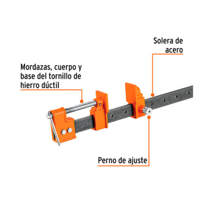 Prensa sargento de solera 60" TRUPER - Imagen 2