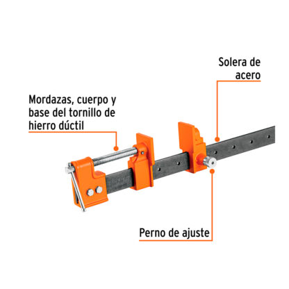 Prensa sargento de solera 72" TRUPER - Imagen 2