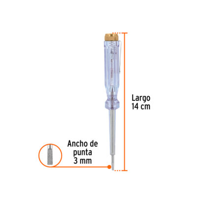 Probador de circuitos de corriente alterna 14 cm TRUPER - Imagen 2