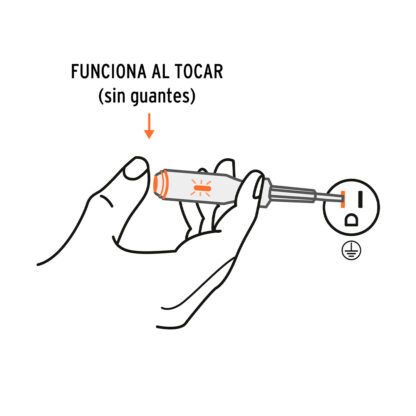 Probador de circuitos de corriente alterna 19 cm TRUPER - Imagen 3