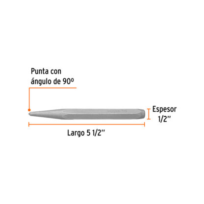 Punzón 1/2" para barrenar TRUPER - Imagen 2