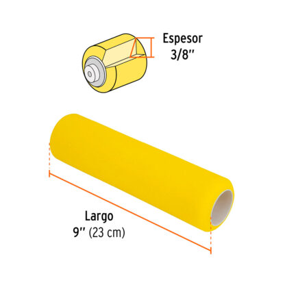 Repuesto para rodillo de esponja 9" TRUPER - Imagen 2