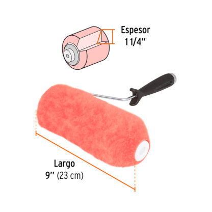 Rodillo para pintar 9" superficies extrarrugosas TRUPER - Imagen 2