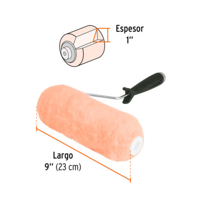 Rodillo para pintar 9" superficies muy rugosas TRUPER - Imagen 2