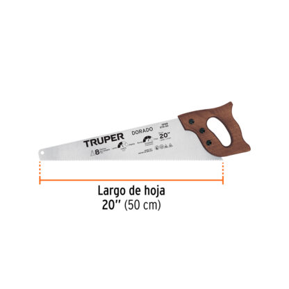 Serrucho 20" Dorado TRUPER - Imagen 2