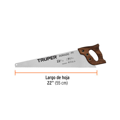 Serrucho 22" Dorado TRUPER - Imagen 2