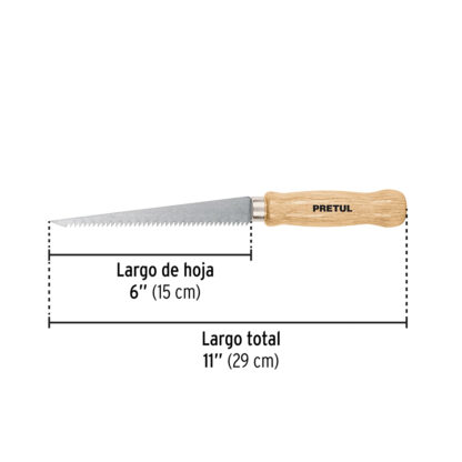 Serrucho de 6" para plafón y drywall PRETUL - Imagen 2