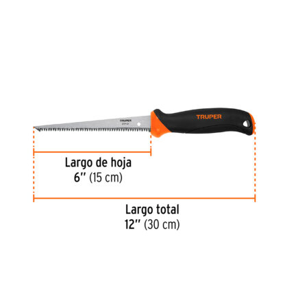 Serrucho de 6" para plafón y drywall TRUPER - Imagen 2