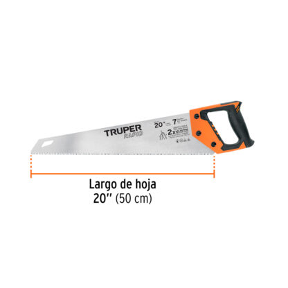 Serrucho Rapid 20" mango Comfort grip TRUPER - Imagen 2