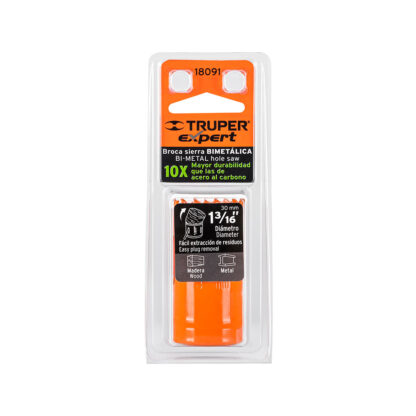 Sierra copa bimetálica de 1 3/16" TRUPER - Imagen 2