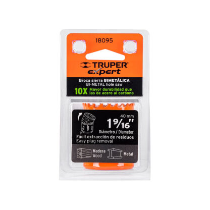 Sierra copa bimetálica de 1 9/16" TRUPER - Imagen 2