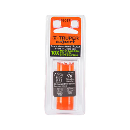 Sierra copa bimetálica de 7/8" TRUPER - Imagen 2