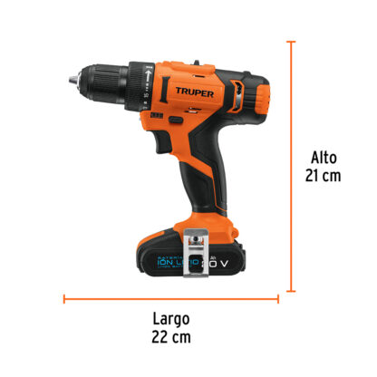 Taladro inalámbrico, batería Ion Litio 20 V, 1/2" TRUPER - Imagen 3