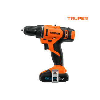 Taladro inalámbrico, batería Ion Litio 20 V, 1/2" TRUPER