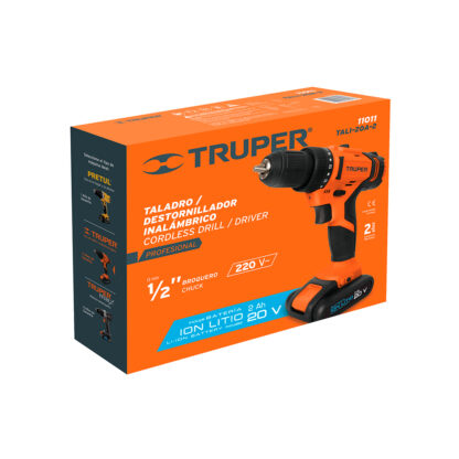 Taladro inalámbrico, batería Ion Litio 20 V, 1/2" TRUPER - Imagen 5