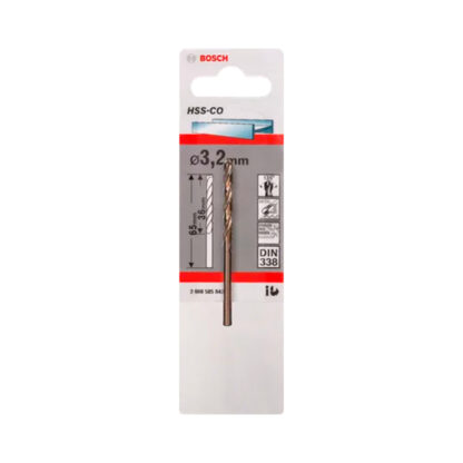 Broca Metal HSS-Co 3.2 x 36 x 65 mm BOSCH - Imagen 2