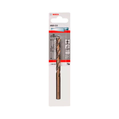 Broca Metal HSS-Co 8.0 x 75 x 117 mm BOSCH - Imagen 2