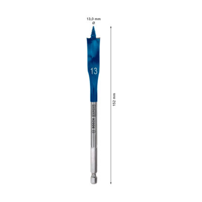 Broca Plana Self Cut Speed 13 x 152 mm - 1/2" BOSCH EXPERT - Imagen 2