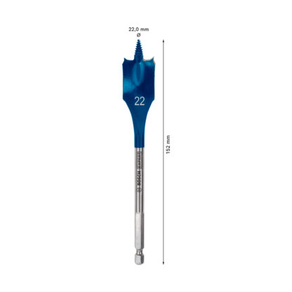 Broca Plana Self Cut Speed 22 x 152 mm - 7/8" BOSCH EXPERT - Imagen 2