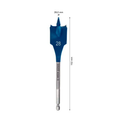 Broca Plana Self Cut Speed 28 x 152 mm - 1 1/8" BOSCH EXPERT - Imagen 2