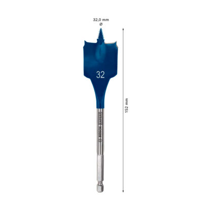 Broca Plana Self Cut Speed 32 x 152 mm - 1 1/4" BOSCH EXPERT - Imagen 3