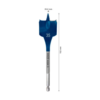 Broca Plana Self Cut Speed 35 x 152 mm - 1 3/8" BOSCH EXPERT - Imagen 3