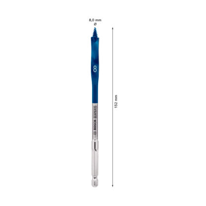 Broca Plana Self Cut Speed 8 x 152 mm - 5/16" BOSCH EXPERT - Imagen 2