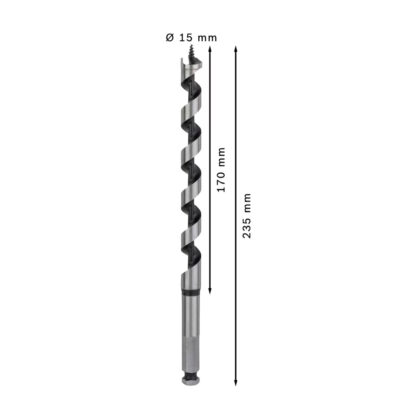 Broca Salomónica 15 x 170 x 235 mm para Madera BOSCH - Imagen 3
