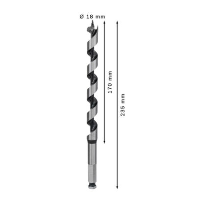 Broca Salomónica 18 x 170 x 235 mm para Madera BOSCH - Imagen 3