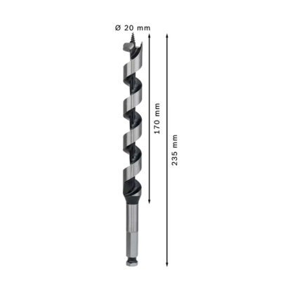 Broca Salomónica 20 x 170 x 235 mm para Madera BOSCH - Imagen 3