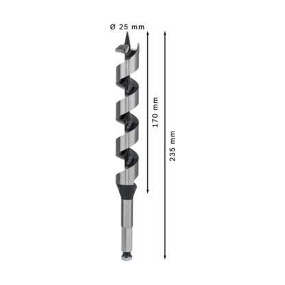 Broca Salomónica 25 x 170 x 235 mm para Madera BOSCH - Imagen 3