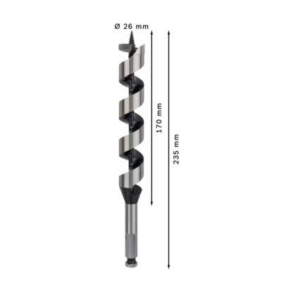 Broca Salomónica 26 x 170 x 235 mm para Madera BOSCH - Imagen 3