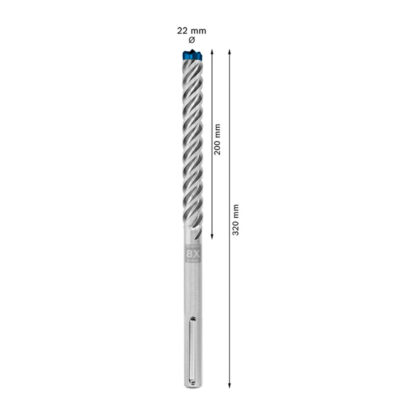 Broca SDS max-8X 22 x 200 x 320 mm Bosch Expert - Imagen 3