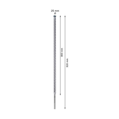 Broca SDS max-8X 25 x 800 x 920 mm Bosch Expert - Imagen 2