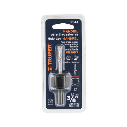 Mandril zanco 3/8" para sierra copa diamante TRUPER - Imagen 2