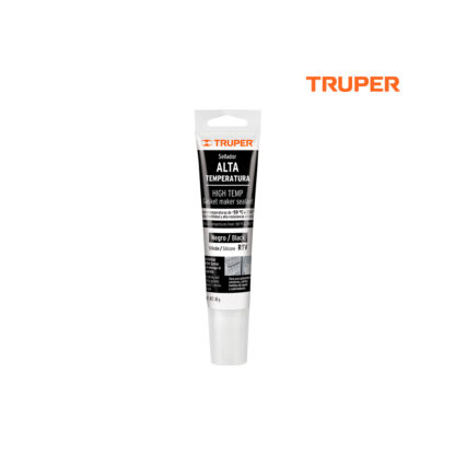 Sellador de silicón negro para altas temperaturas 85 g TRUPER