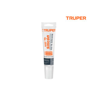 Sellador transparente 100% silicón de 85 g TRUPER